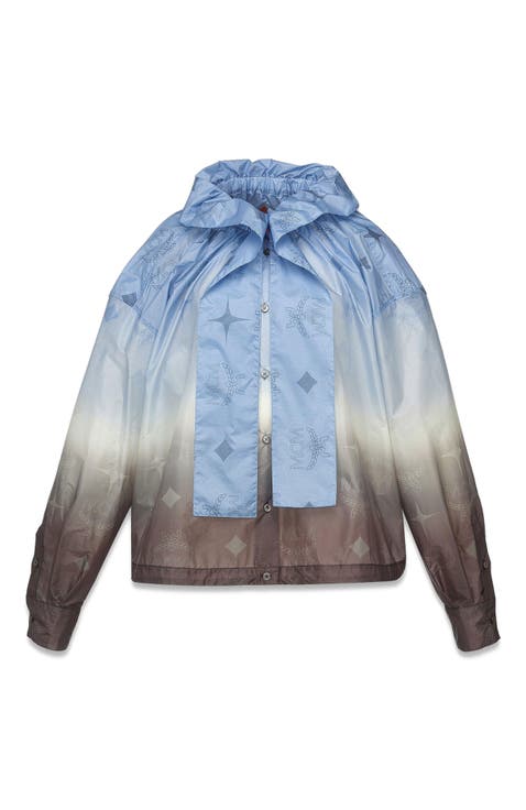 Gradation Monogram Ripstop Nylon Blouse