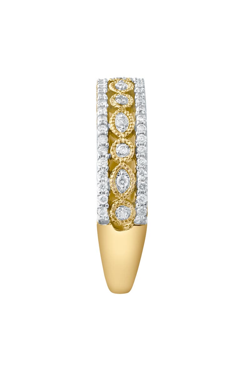 Golden Mirage 0.25 Cts Natural Diamond Band 14K Gold Ring, Alternate, color, 14K Yellow Gold