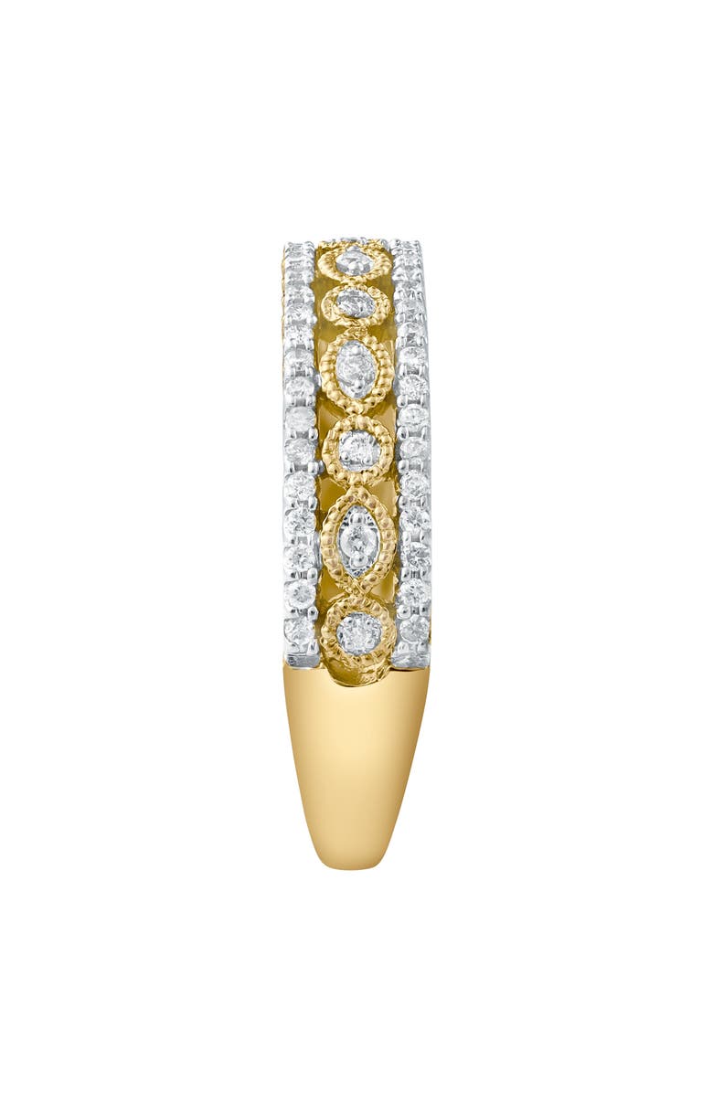 LuvMyJewelry Golden Mirage 0.25 Cts Natural Diamond Band 14K Gold Ring, Alternate, color, 14K Yellow Gold