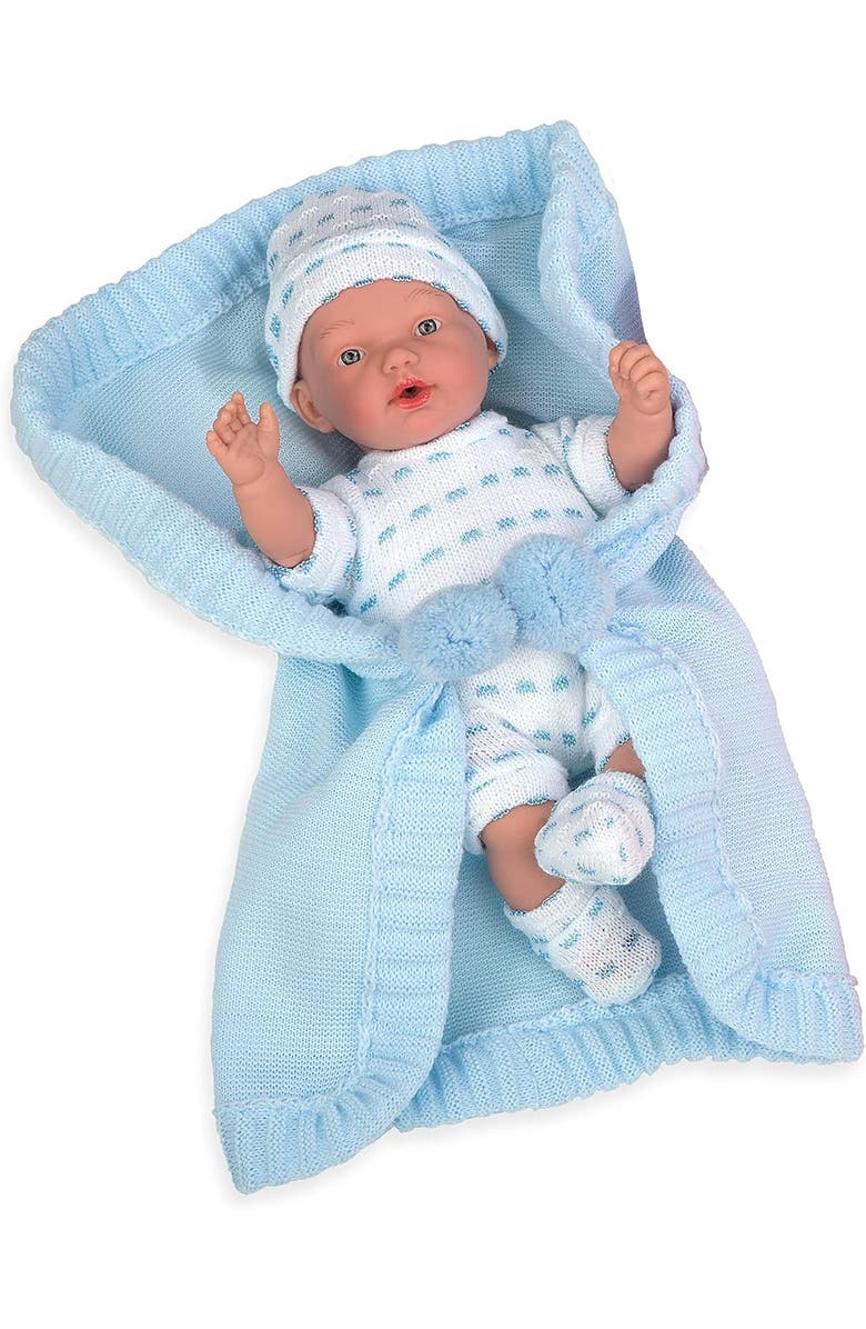 Munecas Arias Elegance Doll Crying Hanne With Blanket, Main, color, Multicolored