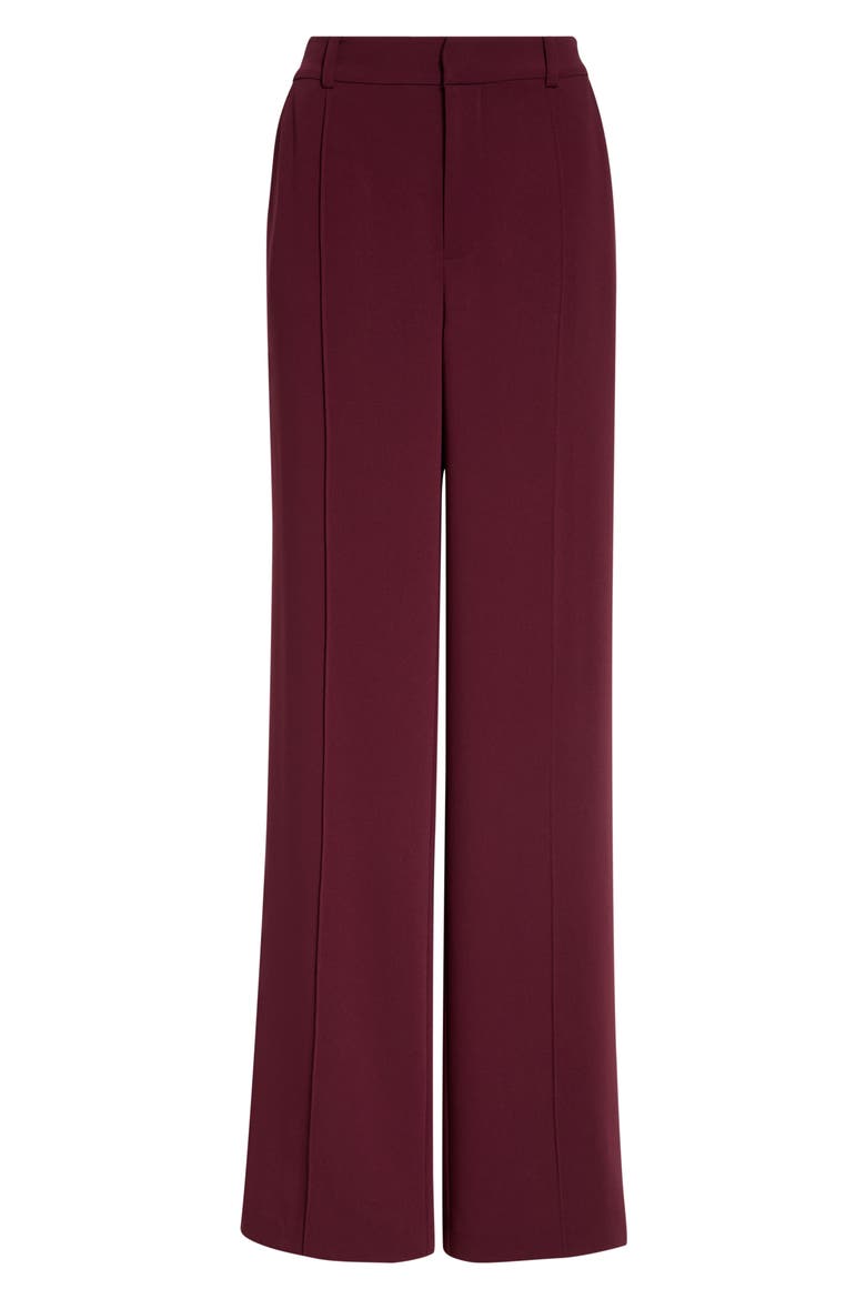 Calla Wide Leg Pintuck Pants, Alternate, color, BLACK CHERRY