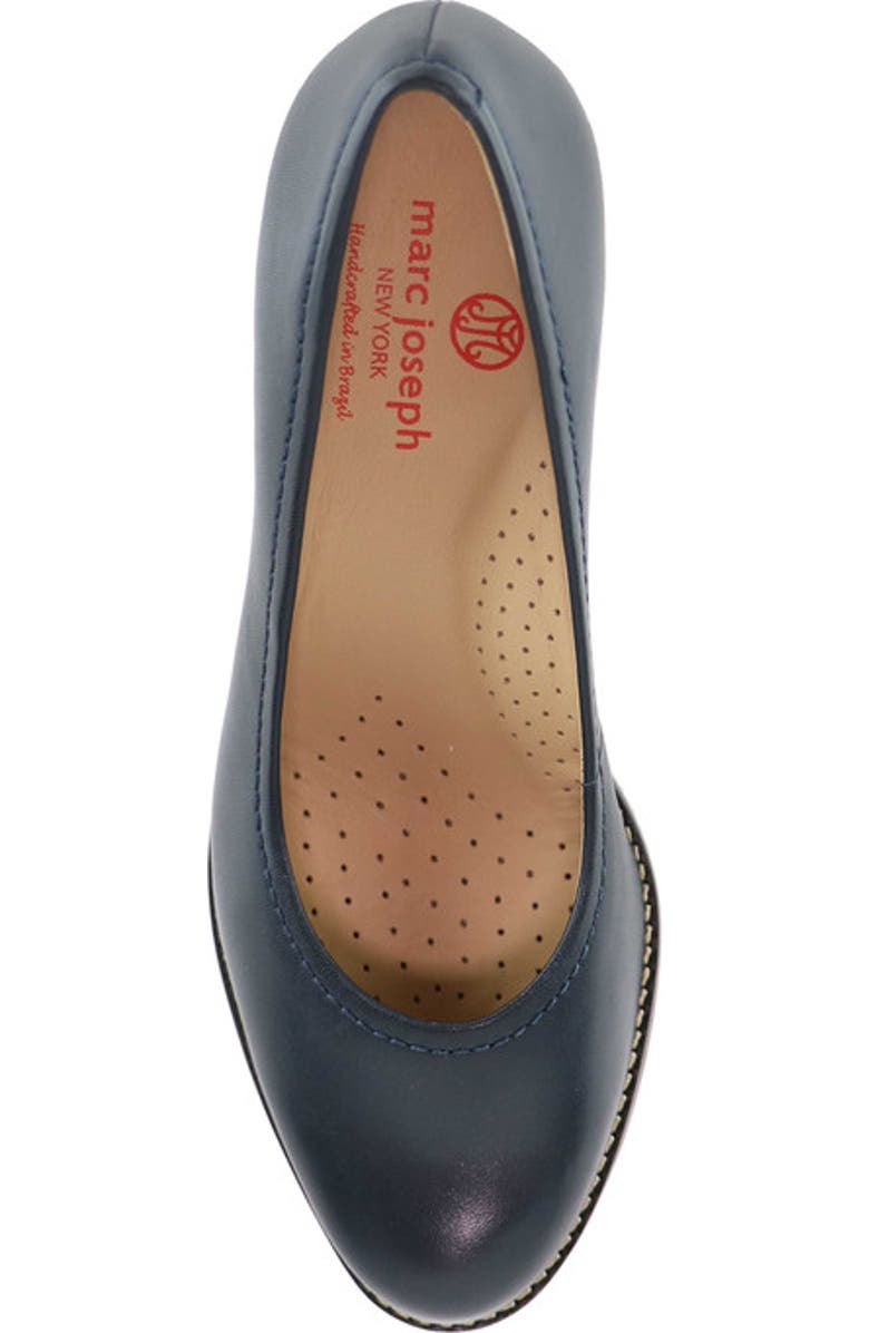 Marc Joseph New York NYC Leather Pump, Alternate, color, Navy Napa