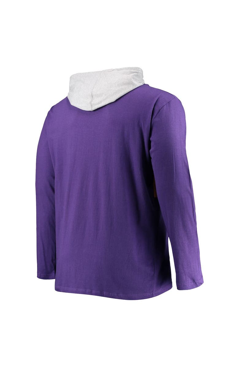 FANATICS Men's Fanatics Branded Purple Minnesota Vikings Big & Tall Logo Hoodie Long Sleeve T-Shirt, Alternate, color,