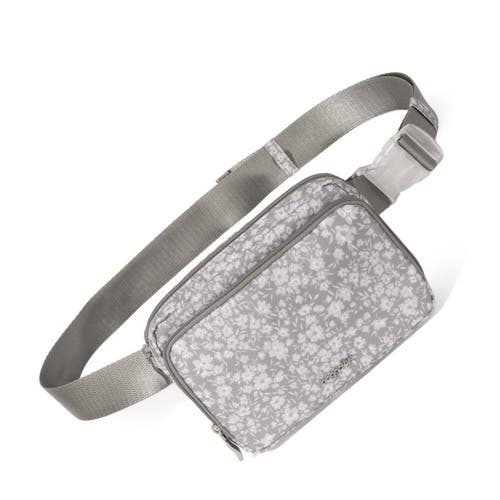Baggallini Modern Belt Bag Sling In Light Grey Petal