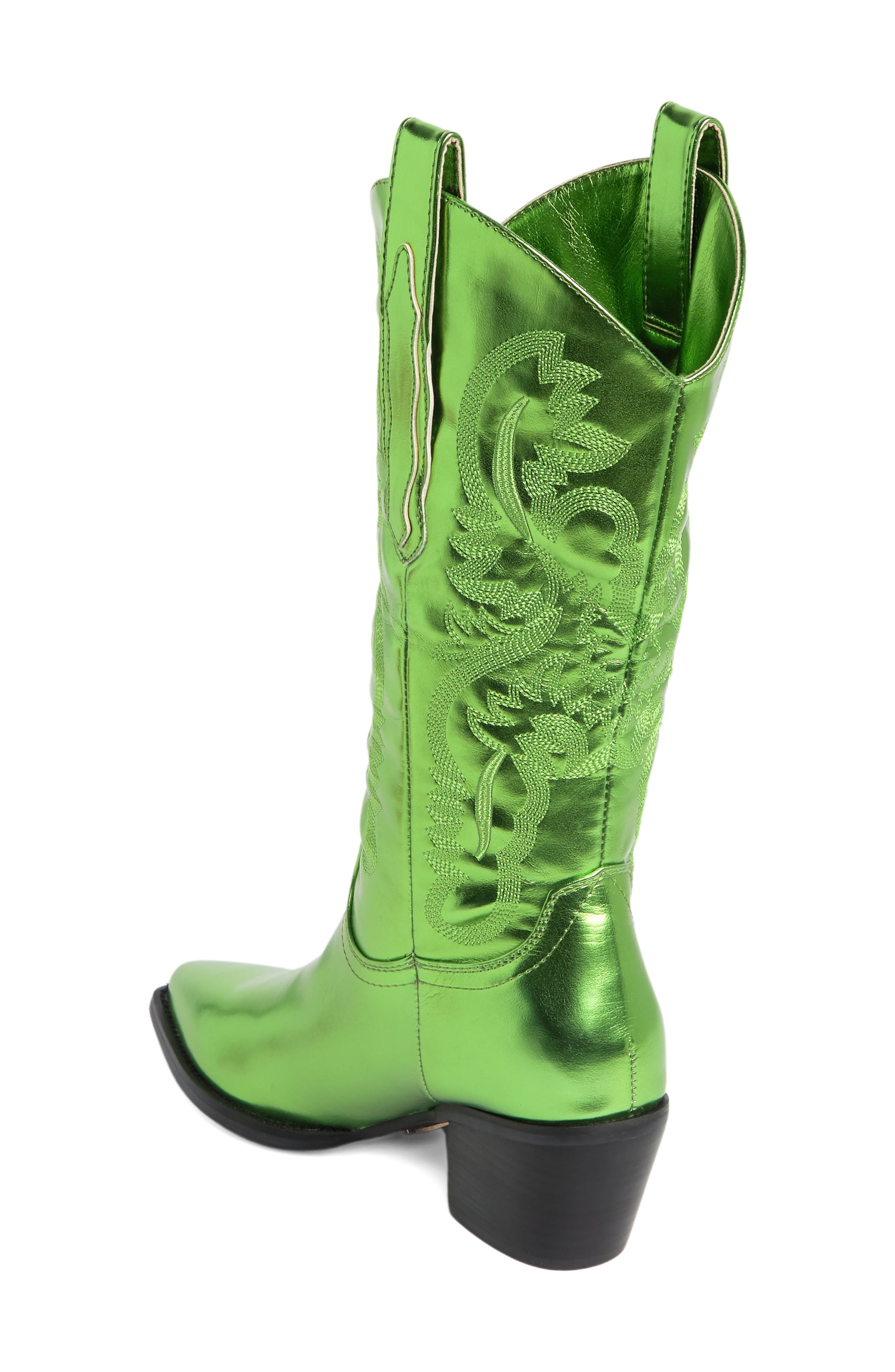 Danilo Western Boot, Alternate, color, GREEN METALLIC