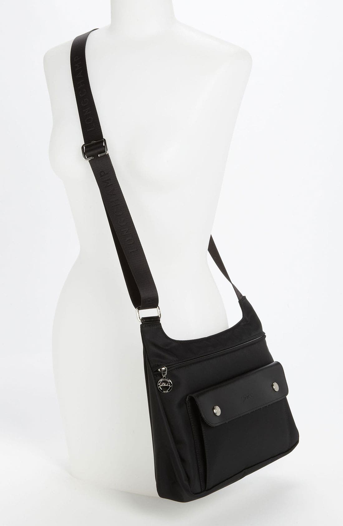 'Planetes' Crossbody Bag, Alternate, color, BLACK