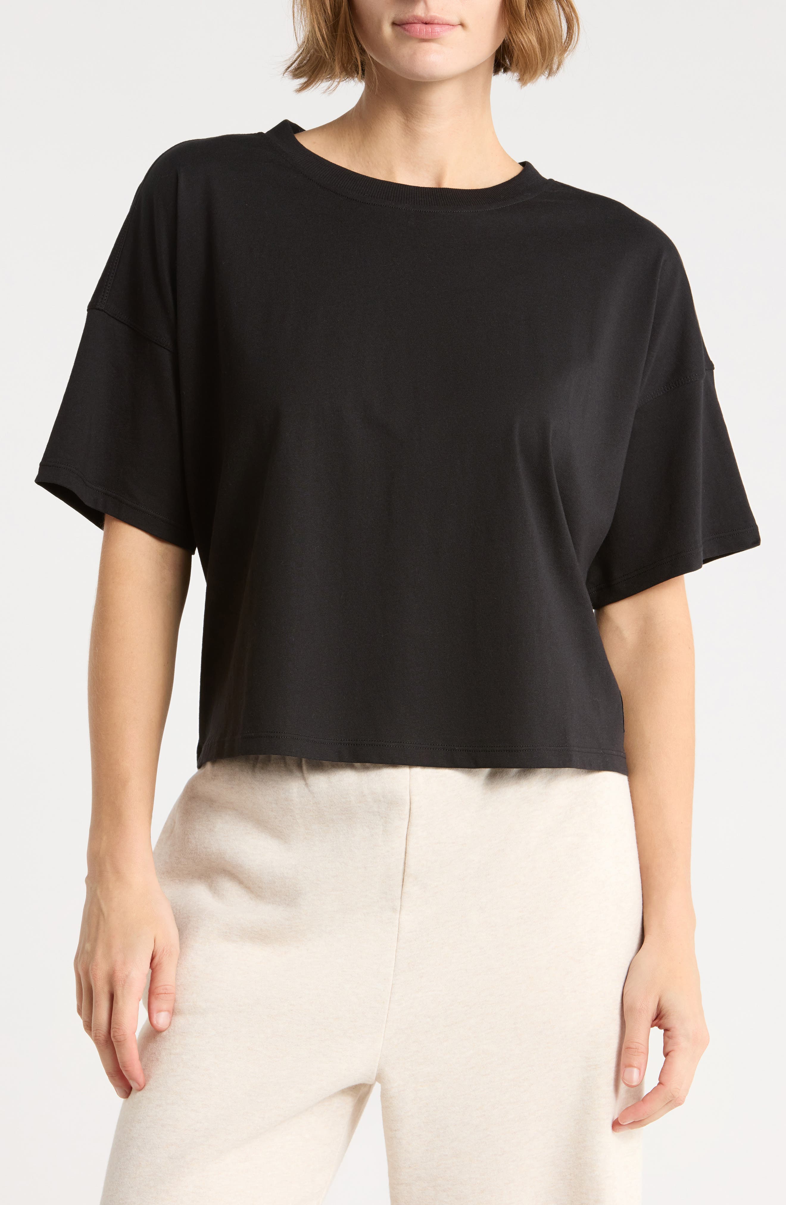 Tonal Logo Patch Short Sleeve T-Shirt