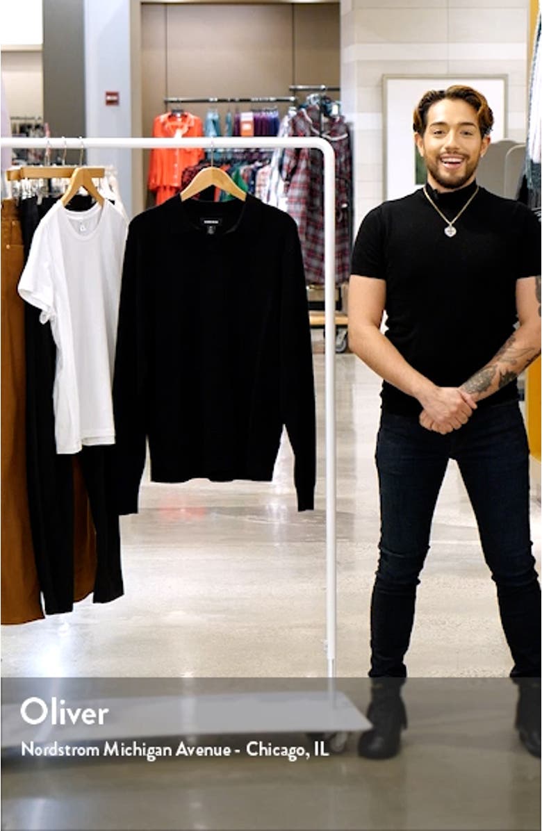 Long Sleeve Johnny Collar Polo Sweater, sales video thumbnail