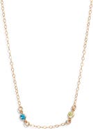 Set & Stones Multibirthstone Station Necklace