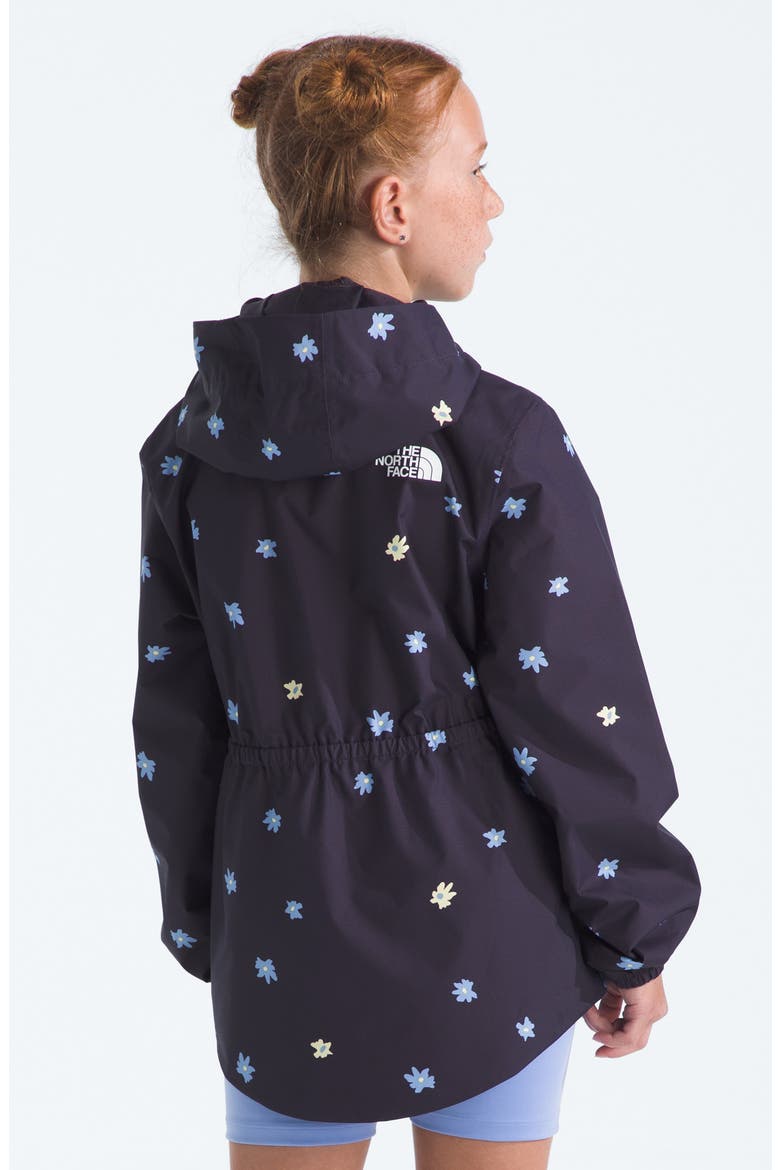 Kids' Antora Hooded Waterproof Rain Jacket, Alternate, color, ENDLESS DUSK SIMPLE FLORAL