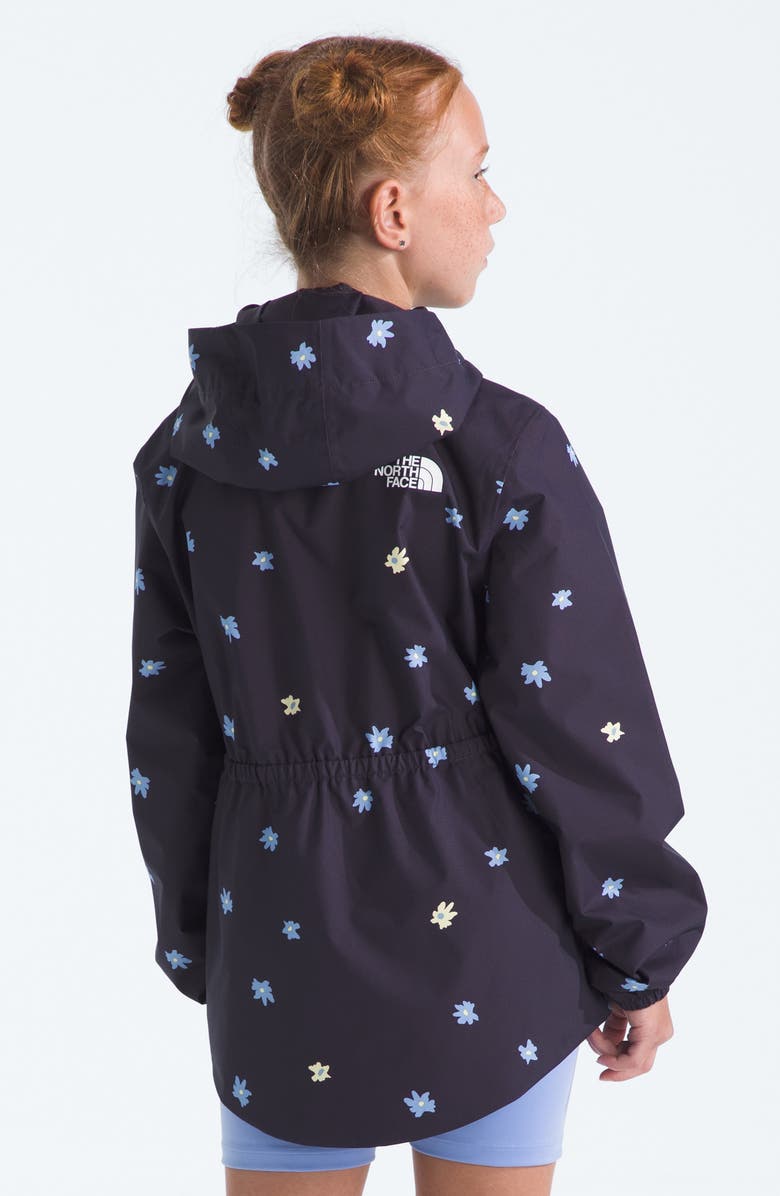 The North Face Kids' Antora Hooded Waterproof Rain Jacket, Alternate, color, Endless Dusk Simple Floral