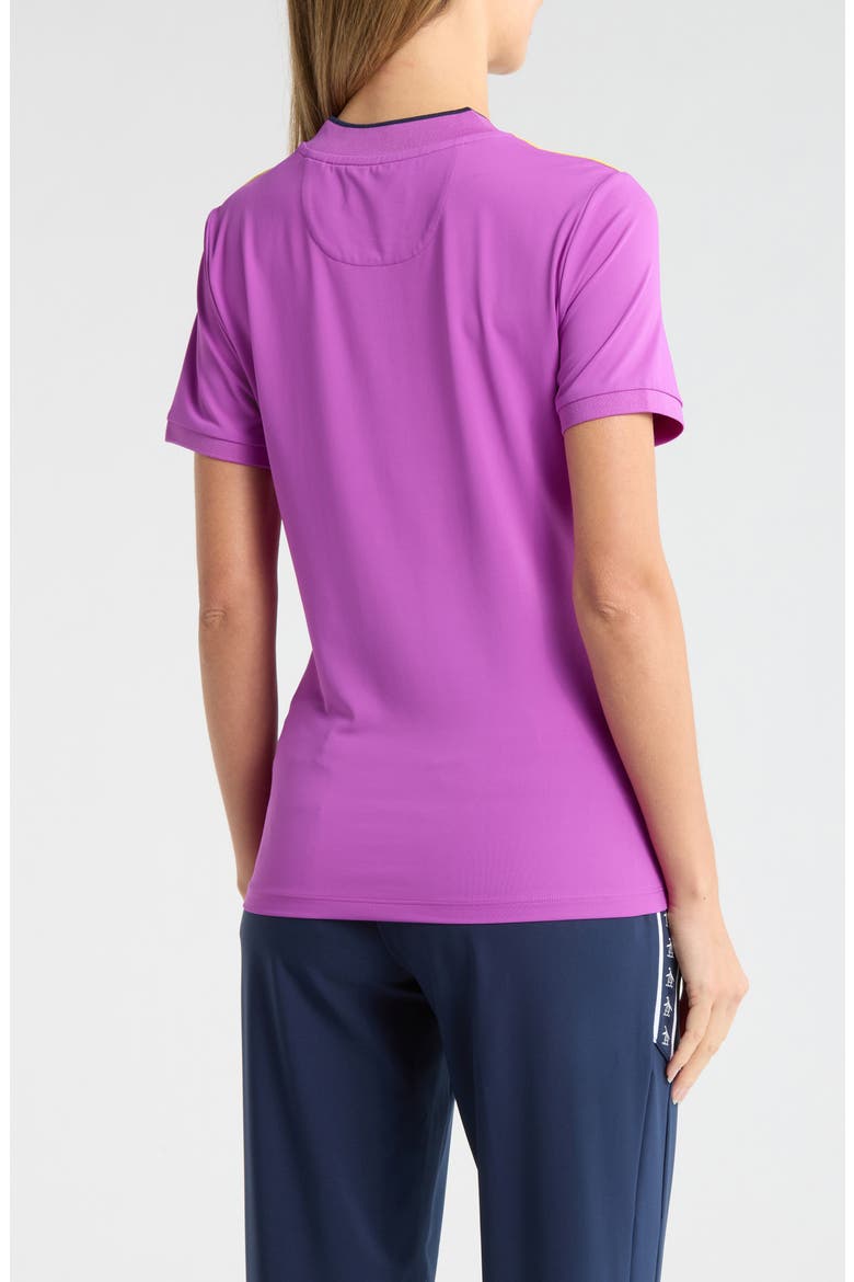 Colorblock Polo, Alternate, color, PURPLE CACTUS FLOWER