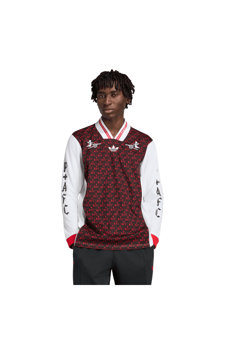 adidas Men's adidas  Black Arsenal x Places+Faces Lifestyler Long Sleeve Fashion Jersey, Main, color, Black