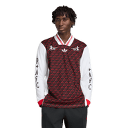 adidas Men's adidas  Black Arsenal x Places+Faces Lifestyler Long Sleeve Fashion Jersey