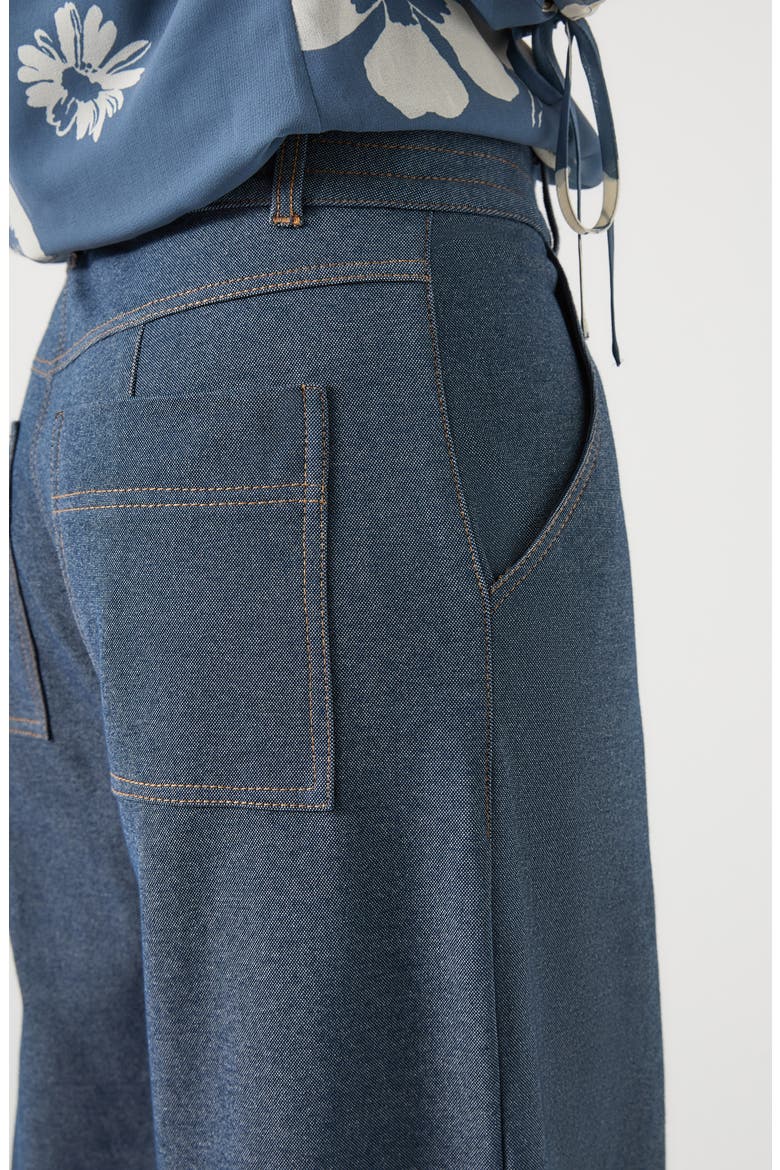 Freya Wide Leg Trouser Jeans, Alternate, color, INDIGO