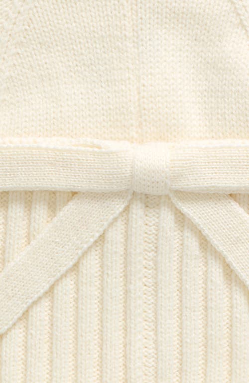Kate Spade New York Bow Accent Beanie In White