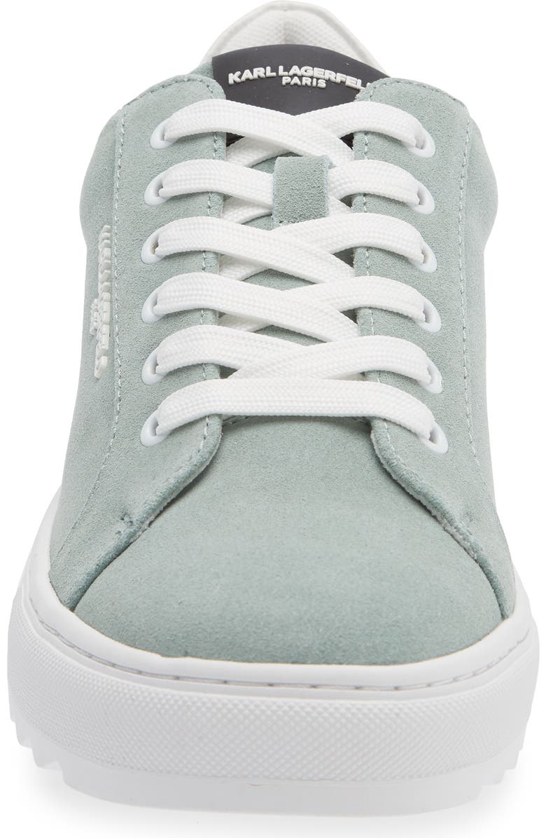 KARL LAGERFELD PARIS Suede Low Top Sneaker, Alternate, color,