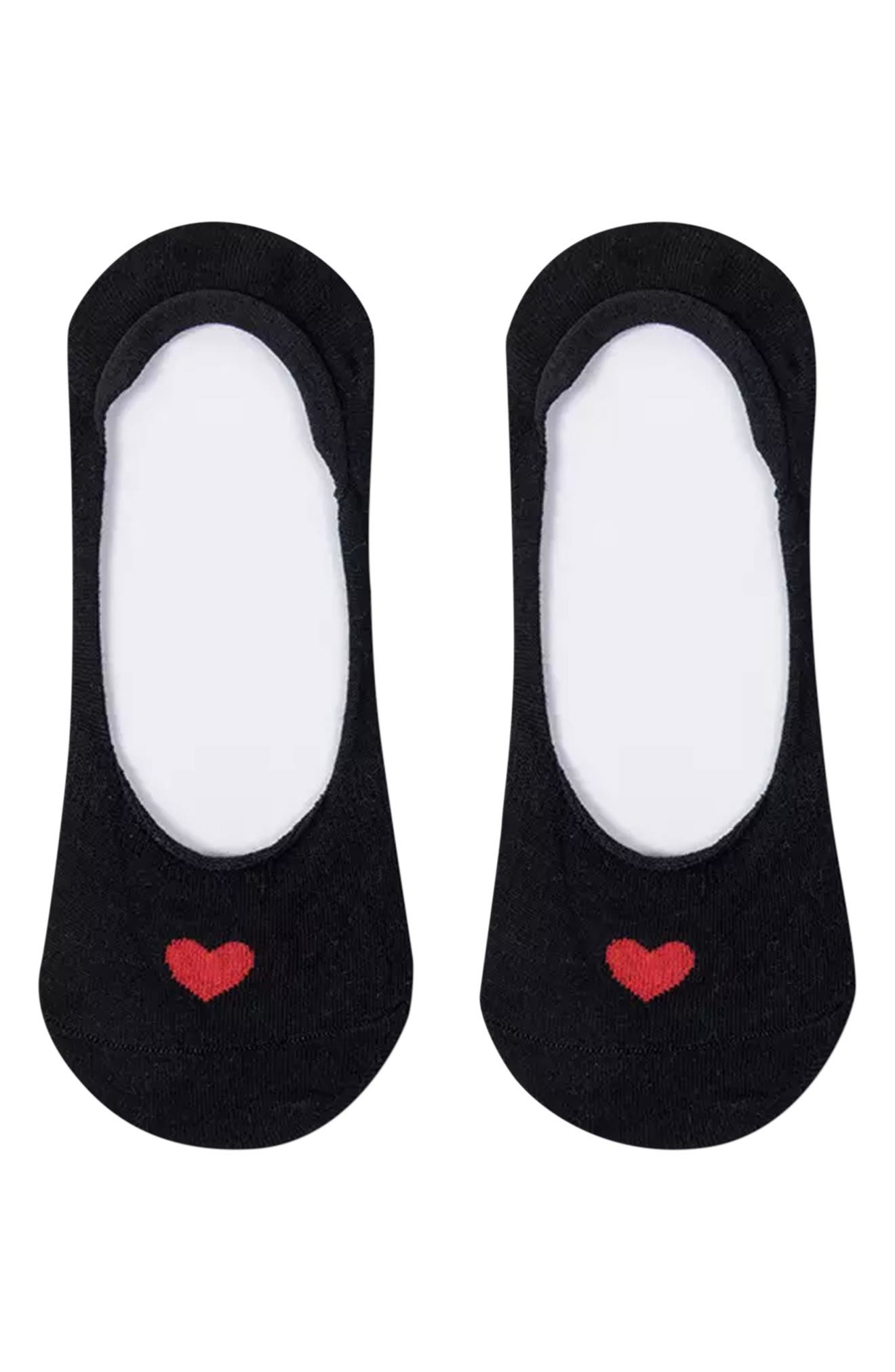 Assorted 3-Pack Secret Heart No Show Socks - image 2