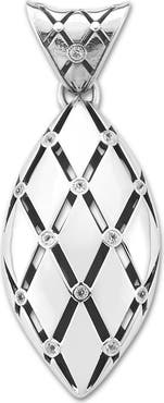 SAMUEL B. White Topaz Marquis Pendant