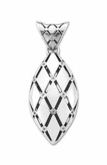 SAMUEL B. White Topaz Marquis Pendant