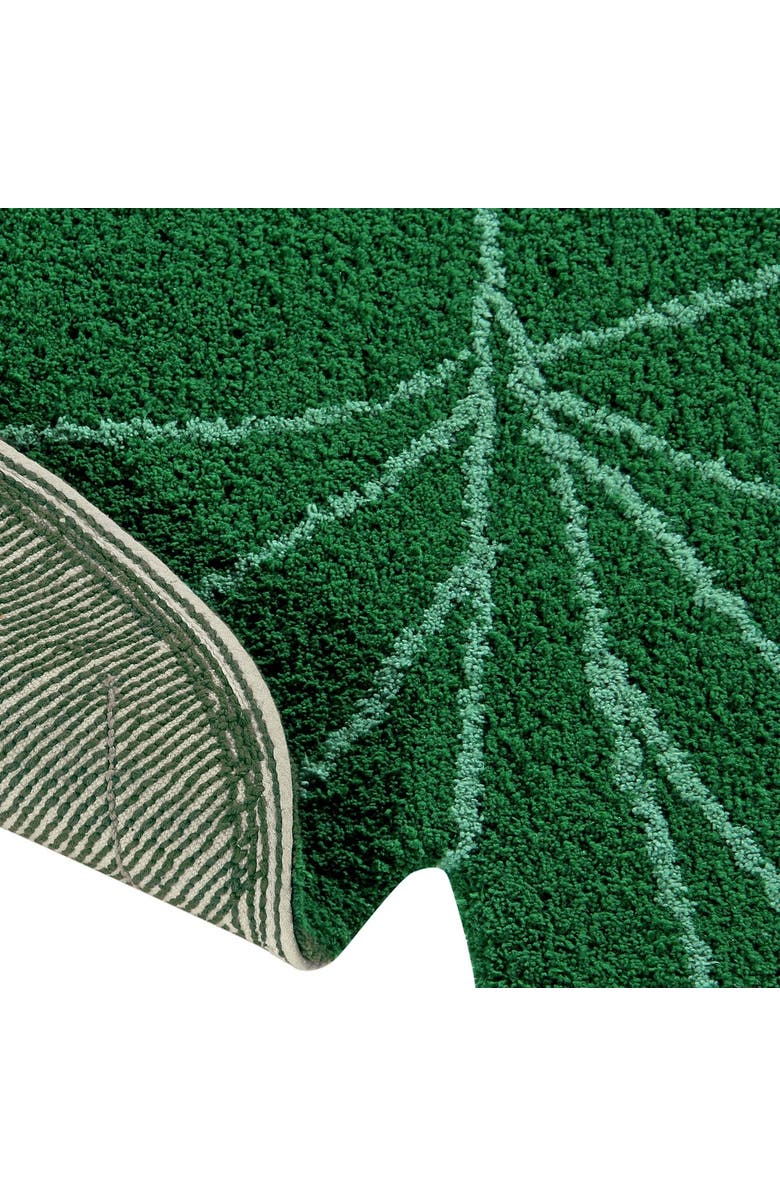 Lorena Canals Washable Rug Monstera, Alternate, color, Green