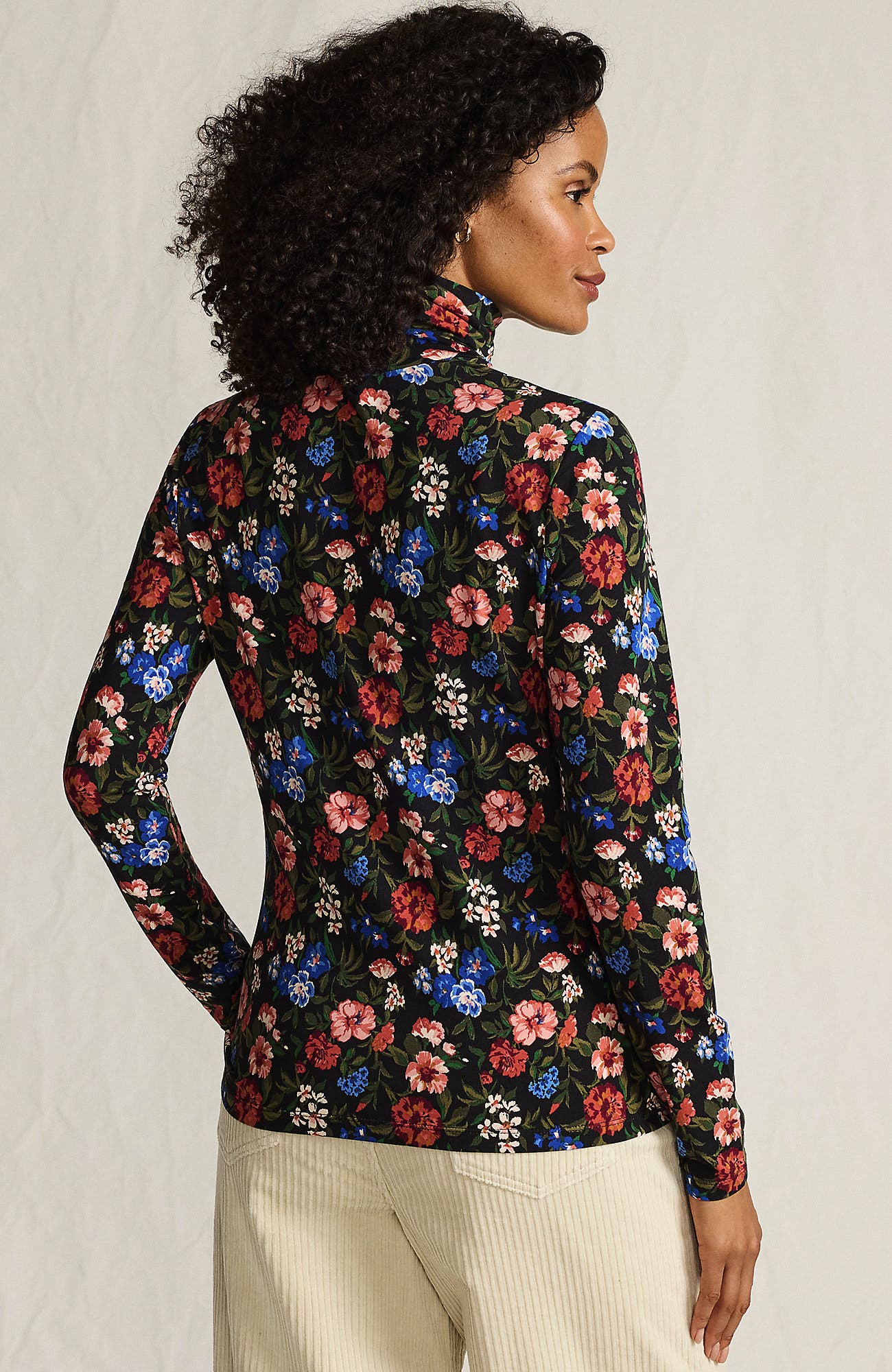 Lightweight Jersey Long Sleeve Turtleneck - image 2