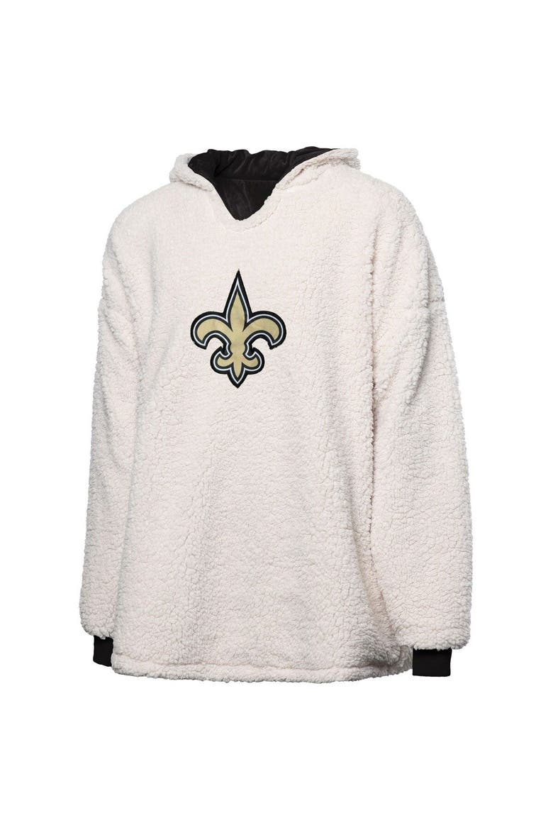 New Orleans Saints Repeat Print Reversible Hoodeez, Alternate, color, Black
