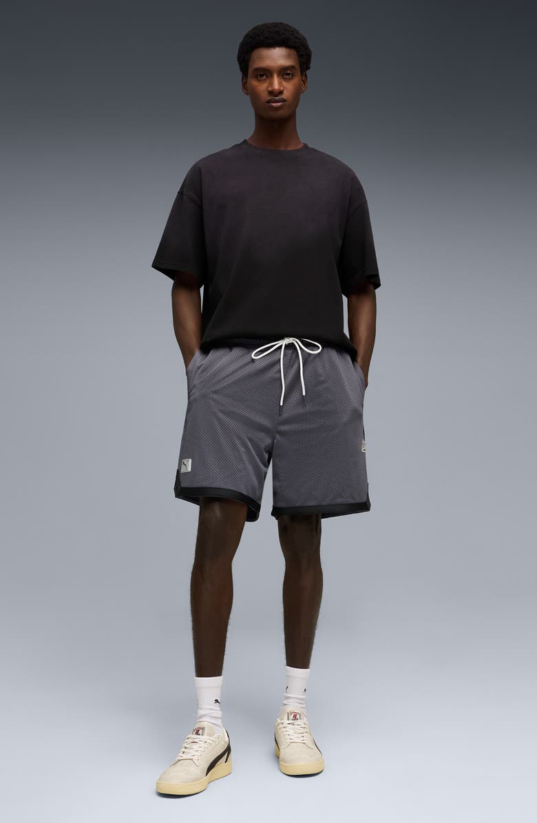 PUMA x Represent Mesh Drawstring Basketball Shorts, Alternate, color, 