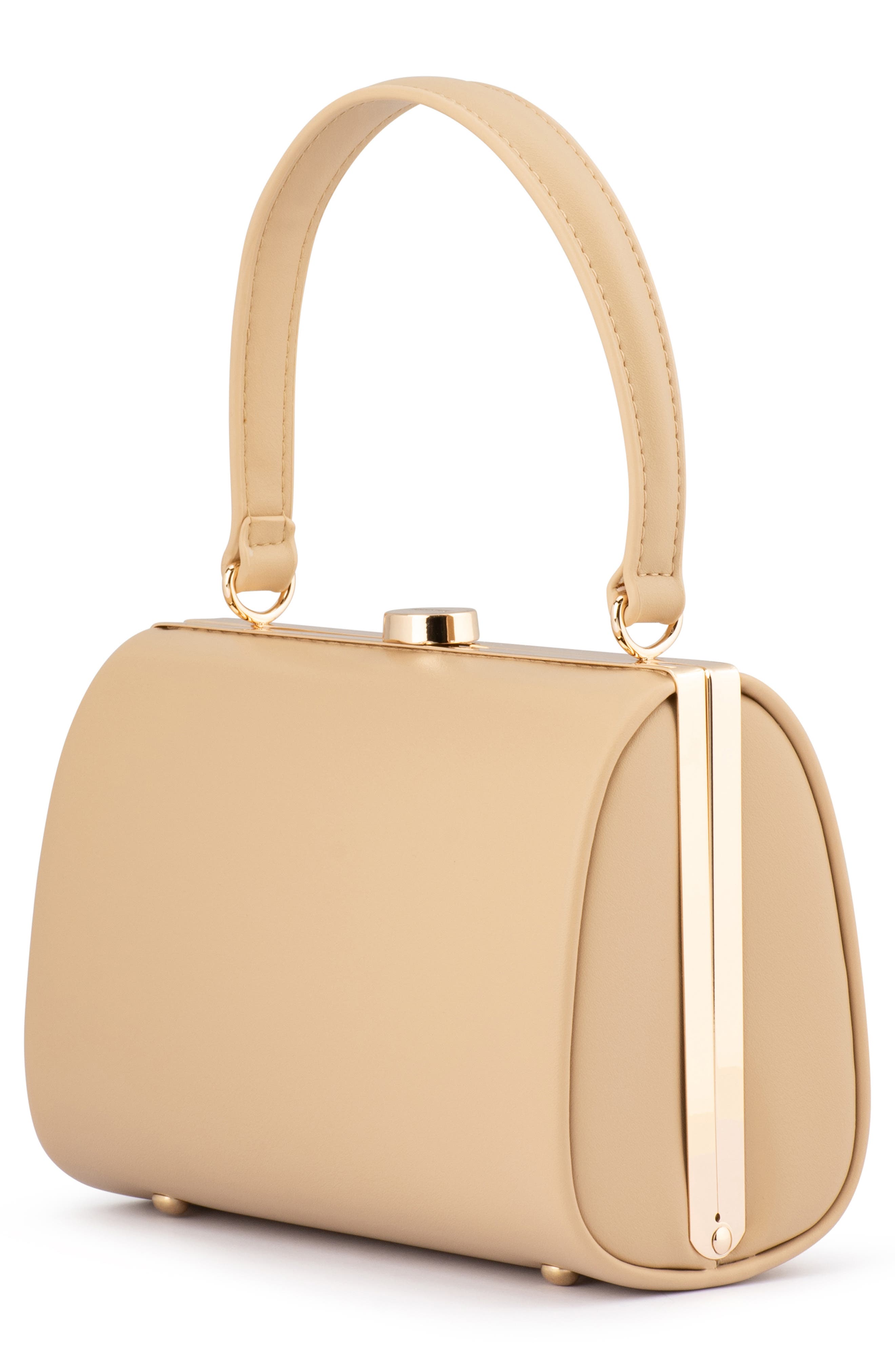 Olga Berg Tonia Top Handle Handbag, Alternate, color, Natural