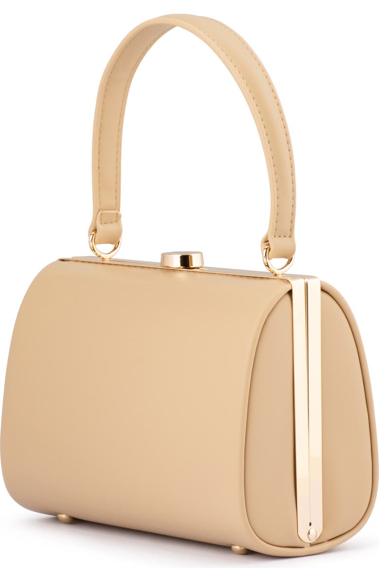 Olga Berg Tonia Top Handle Handbag, Alternate, color, Natural
