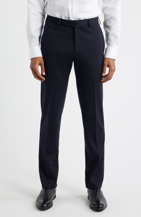 Parker Flat Front Wool Dress Pants (Regular & Big)