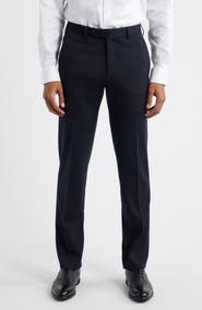 Zanella Parker Flat Front Wool Dress Pants