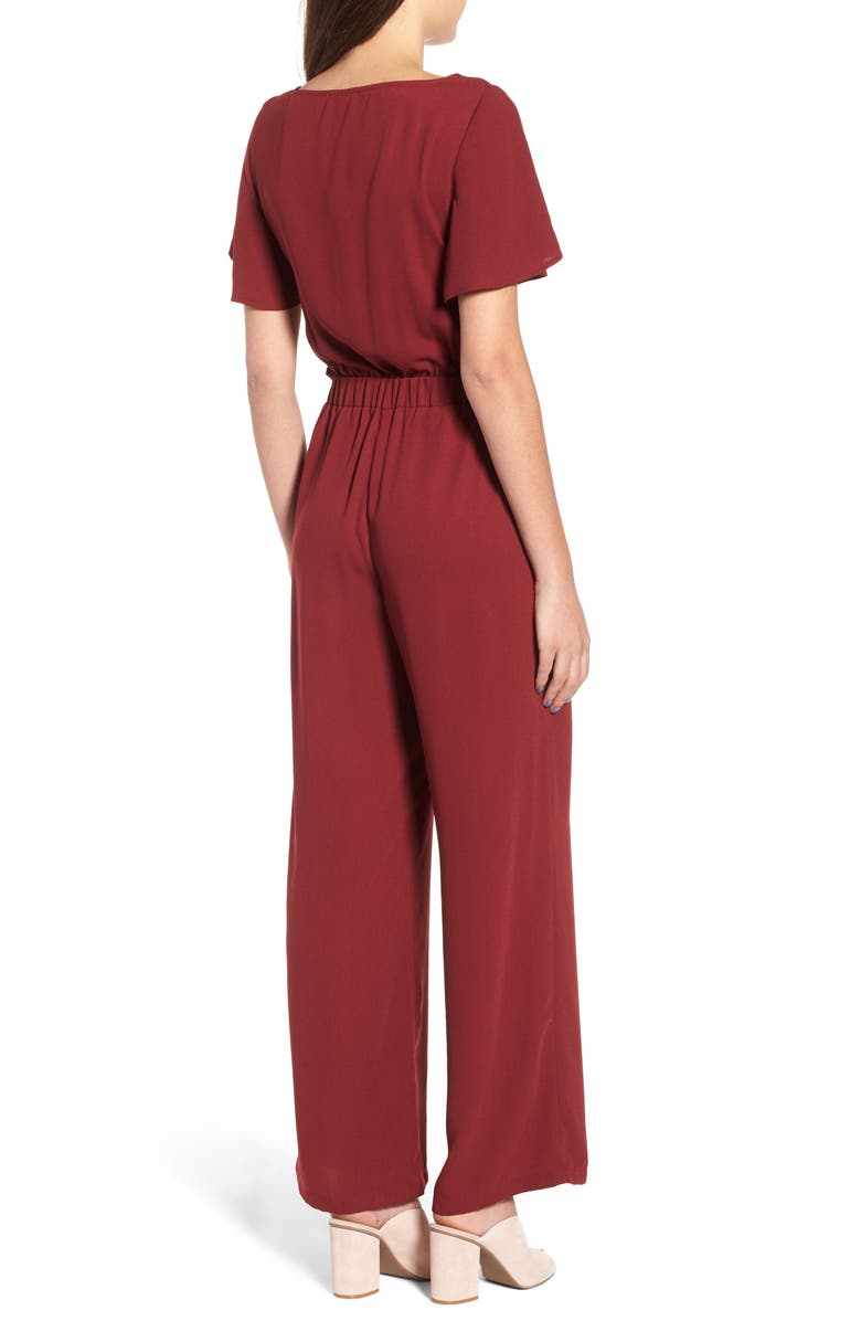 Leith Surplice Jumpsuit, Alternate, color, 