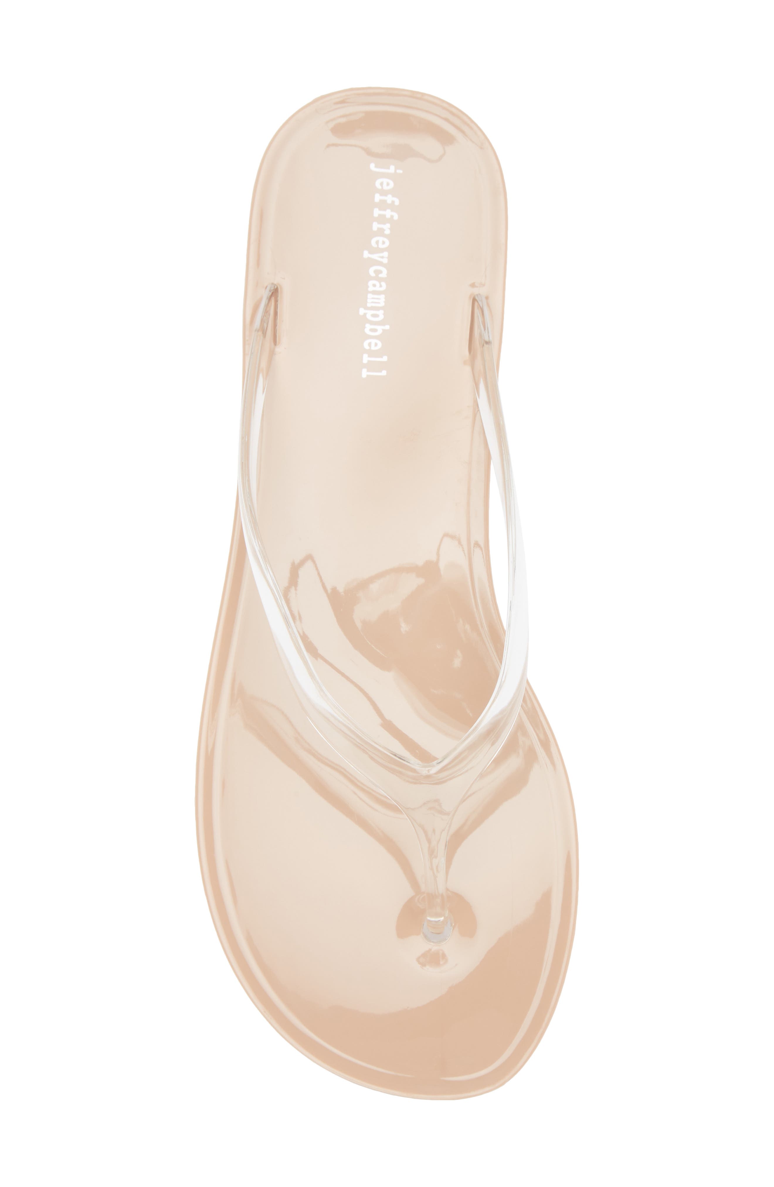 Beach Day Jelly Flip Flop, Alternate, color, CLEAR-NUDE