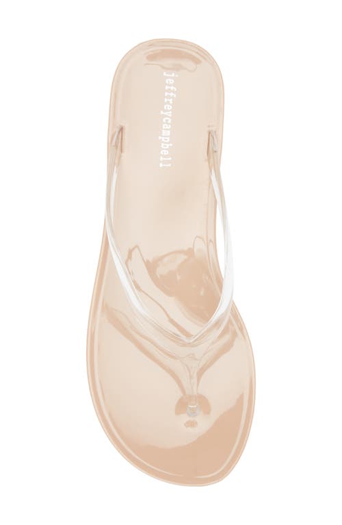 Jeffrey Campbell Beach Day Jelly Flip Flop In White