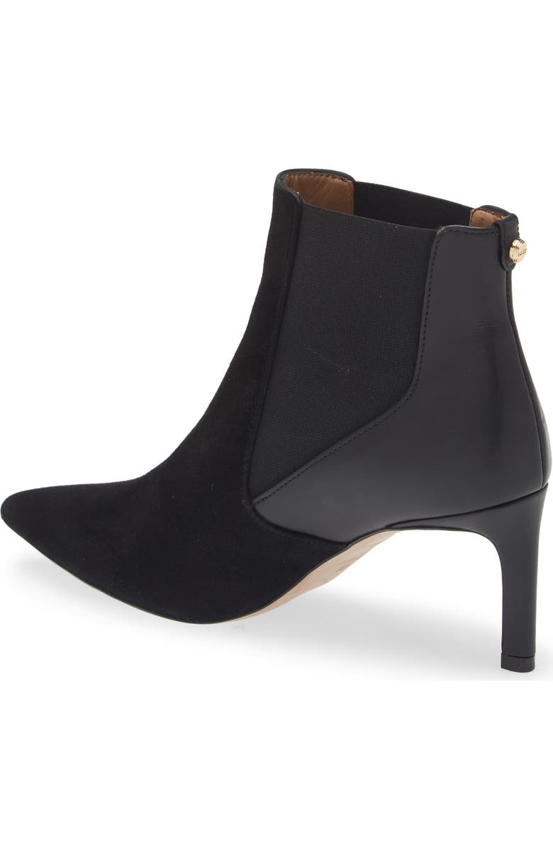 BOSS Janet Pointed Toe Chelsea Boot, Alternate, color, Black