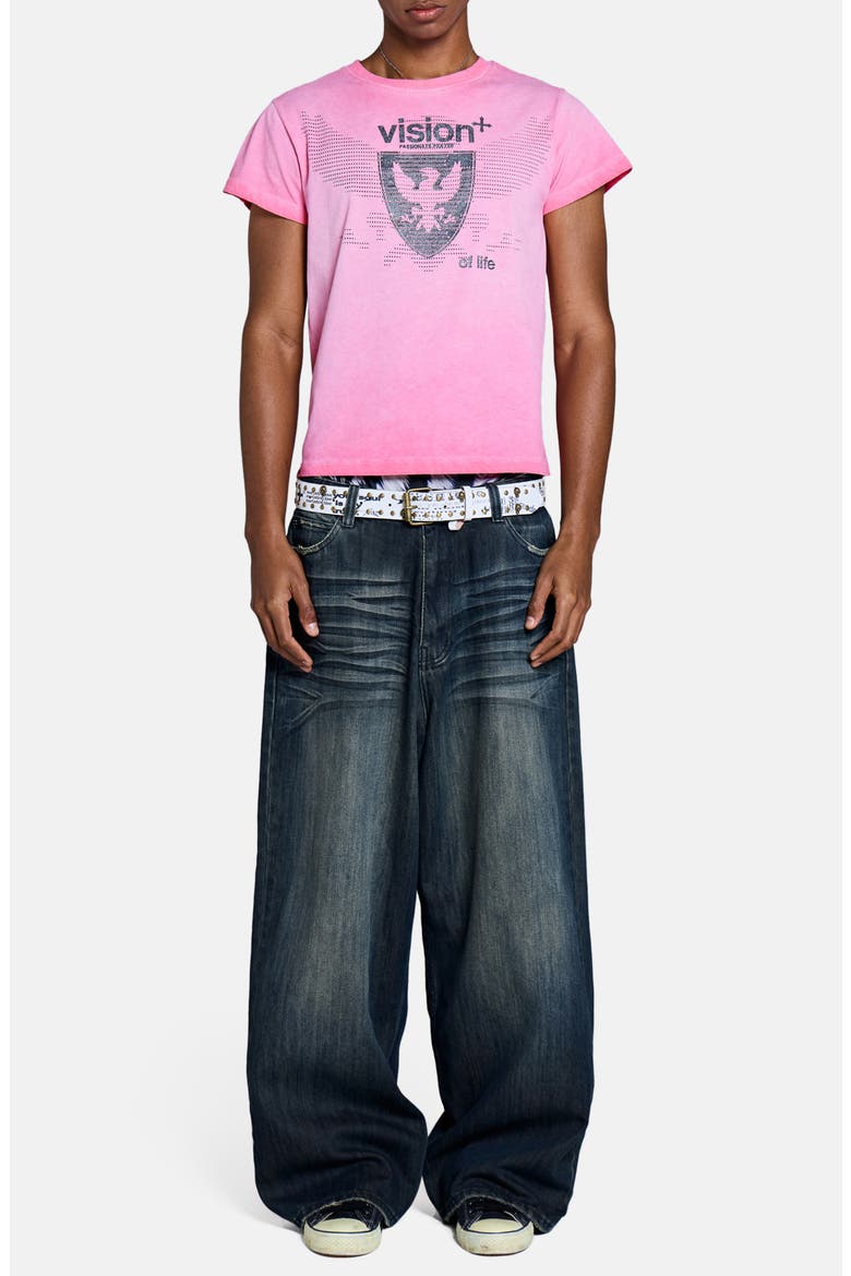 Washed Vision Graphic T-Shirt, Alternate, color, PINK