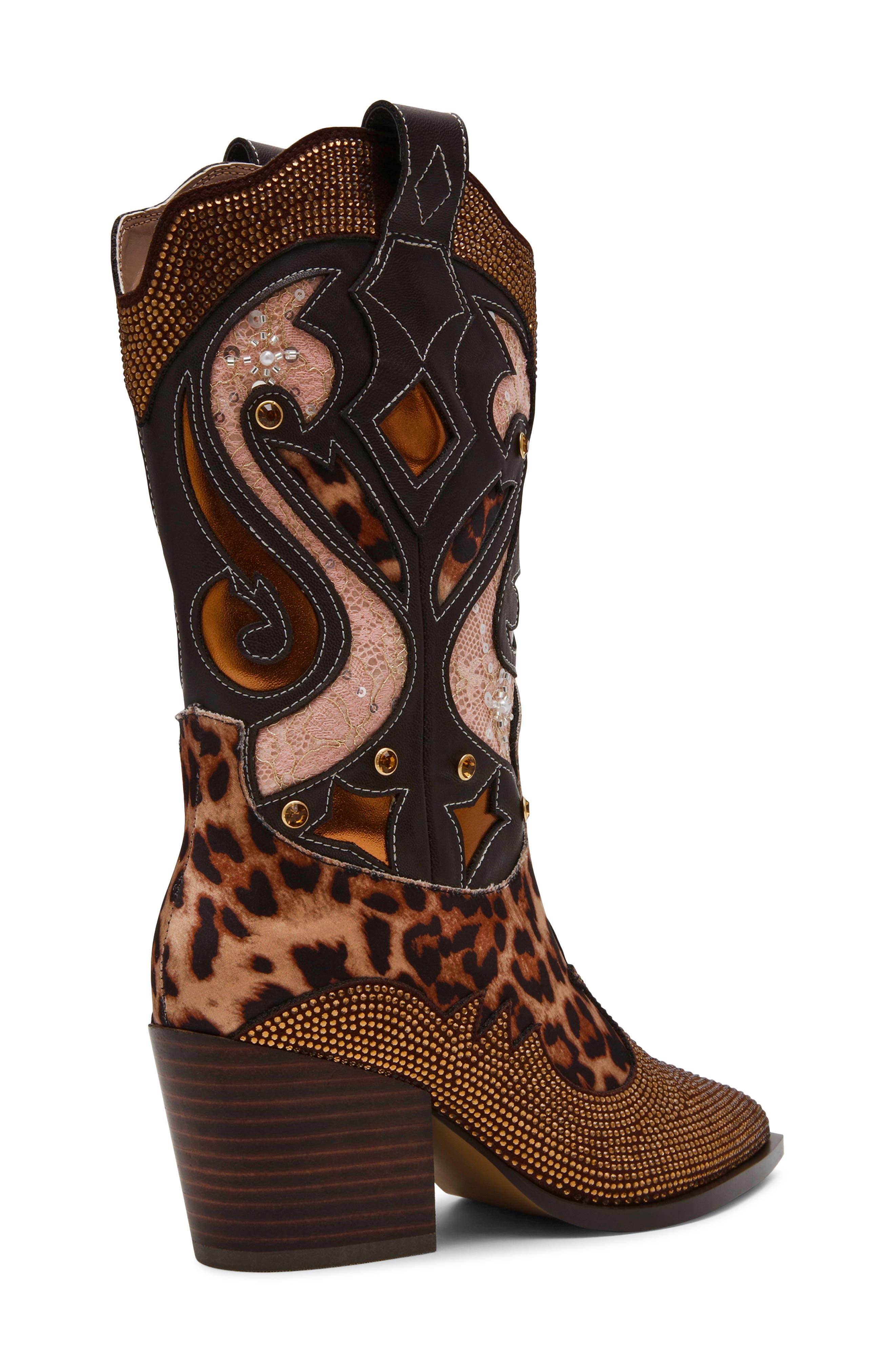 Journie Western Boot, Alternate, color, LEOPARD