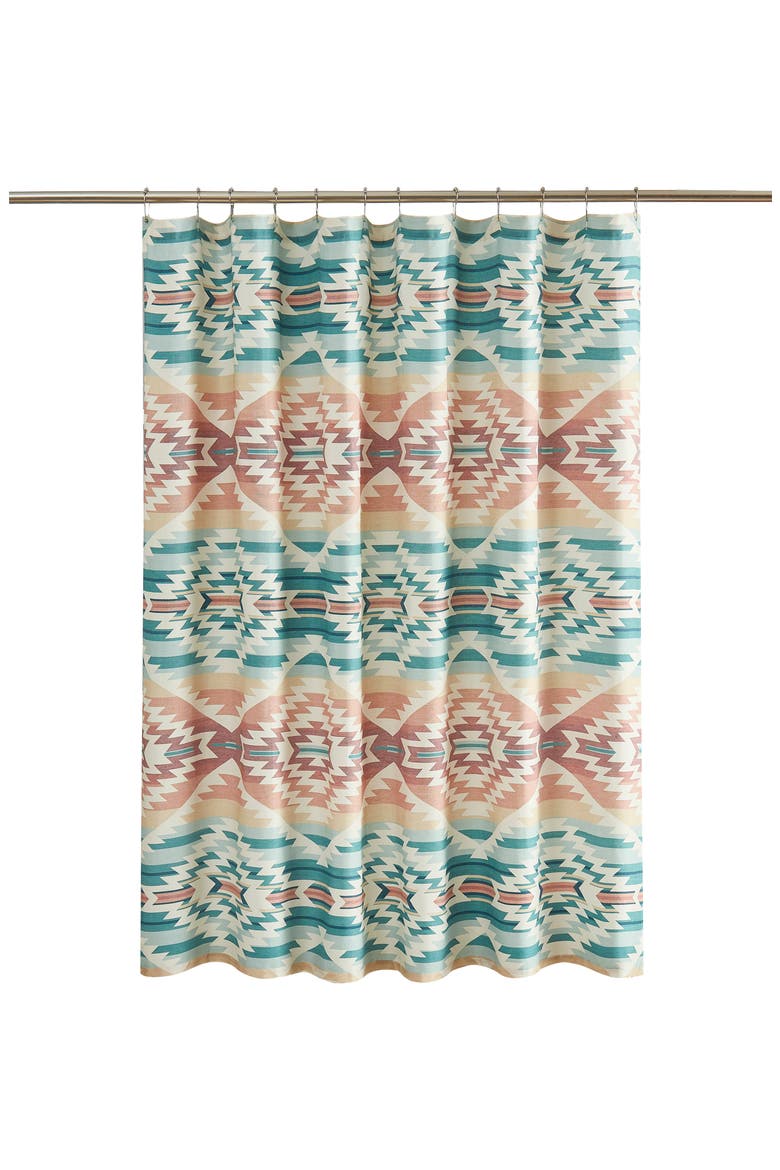 Pagosa Springs Shower Curtain, Main, color, GREEN