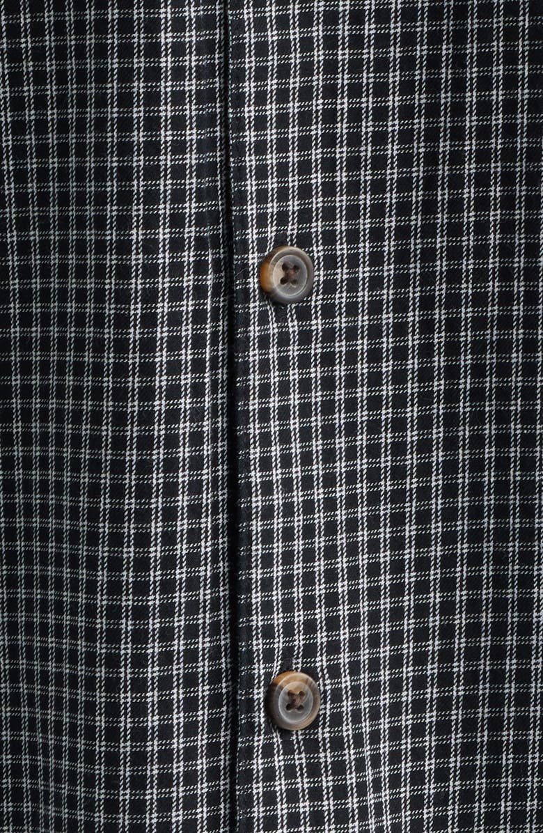 Obey Bigwig Frank Check Short Sleeve Button-Up Shirt, Alternate, color, Black Multi
