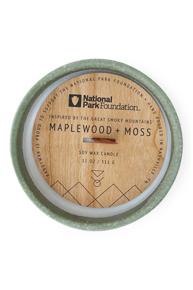 Great Smoky Mountains National Park Candle, Alternate, color, MAPLEWOOD AND MOSS