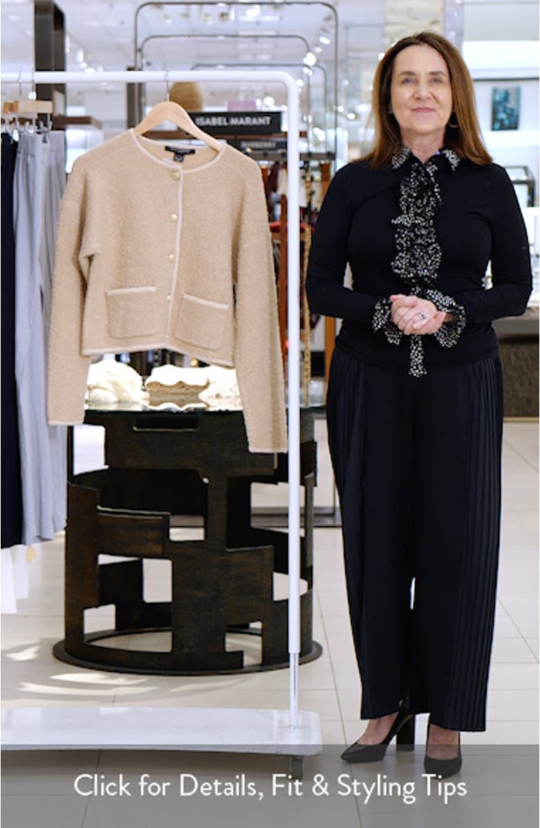 Effie Bouclé Cardigan, sales video thumbnail