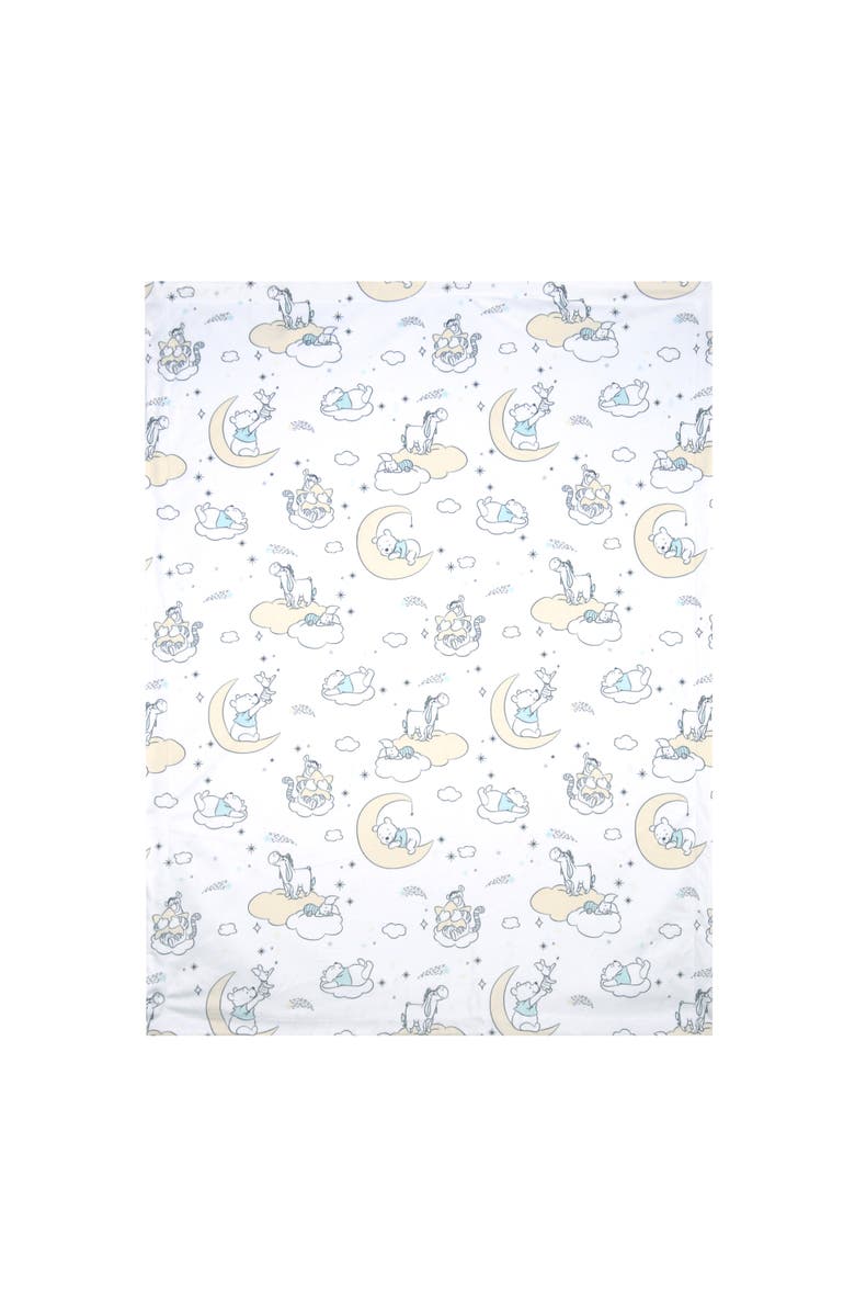 Lambs & Ivy Disney Baby Cozy Friends Winnie the Pooh Fleece Baby Blanket, Alternate, color, White