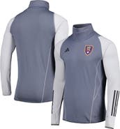 adidas Men's adidas Gray Real Salt Lake Warm Raglan COLD.RDY Top