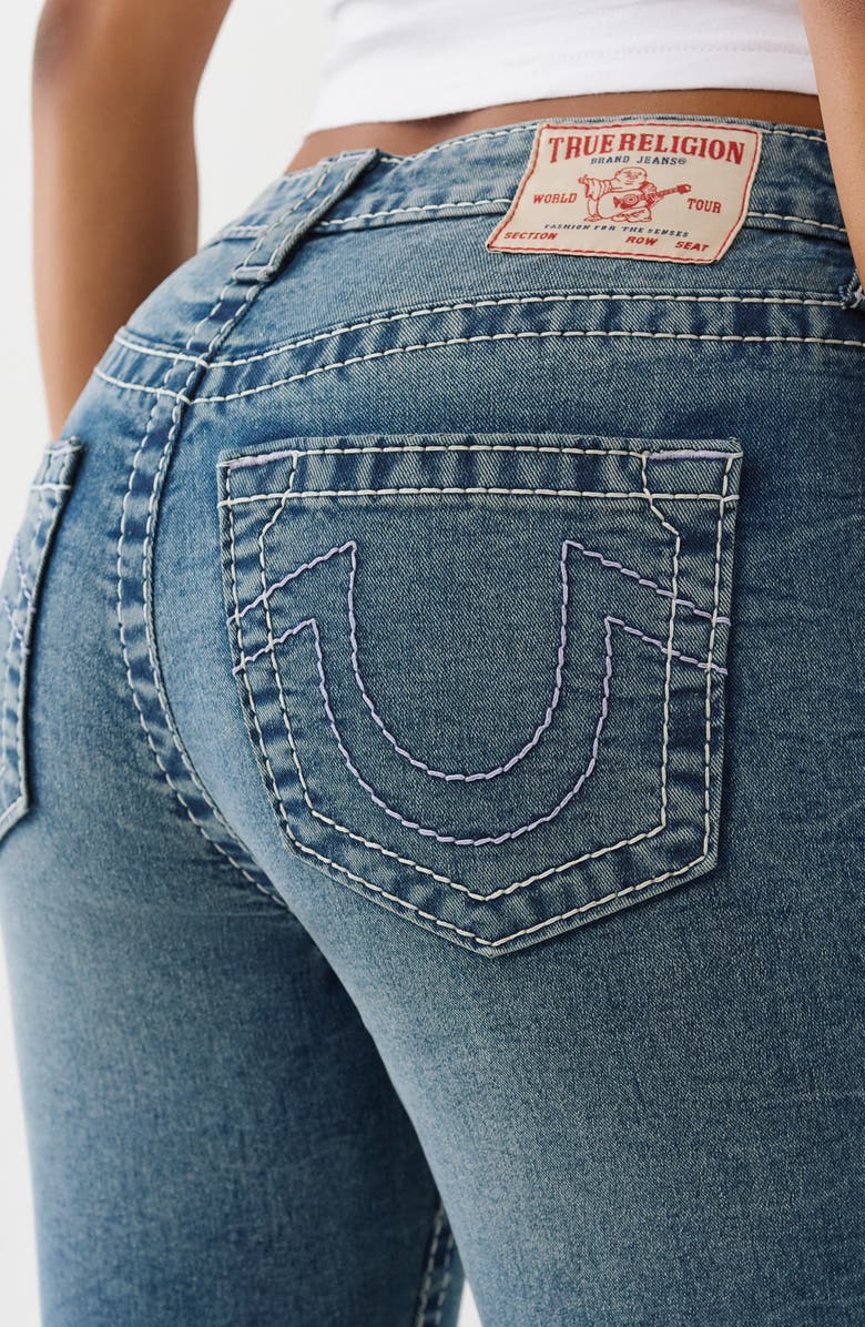 True Religion Halle Big T High Waist Ankle Skinny Jeans, Alternate, color, Medium Cozy Fireside Wash