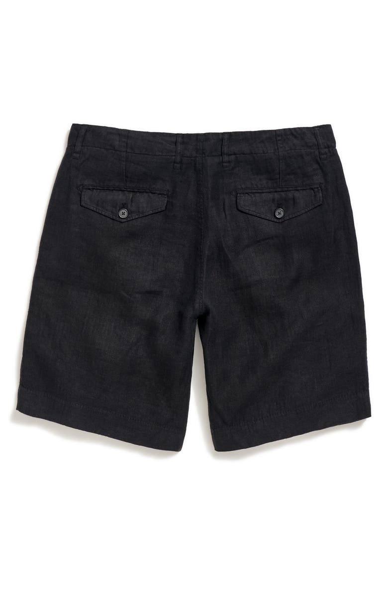 Billy Reid Moore Flat Front Linen Shorts, Alternate, color, 