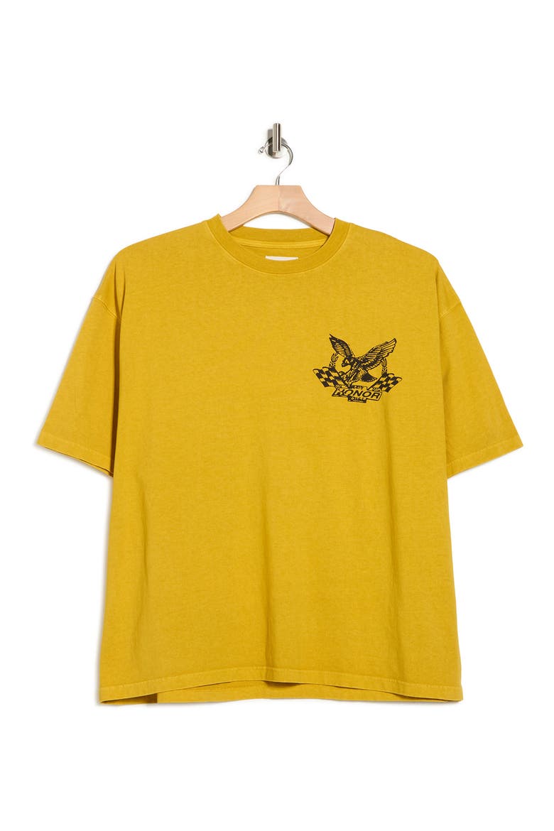 Motor Oil Graphic T-Shirt, Alternate, color, YELLOW