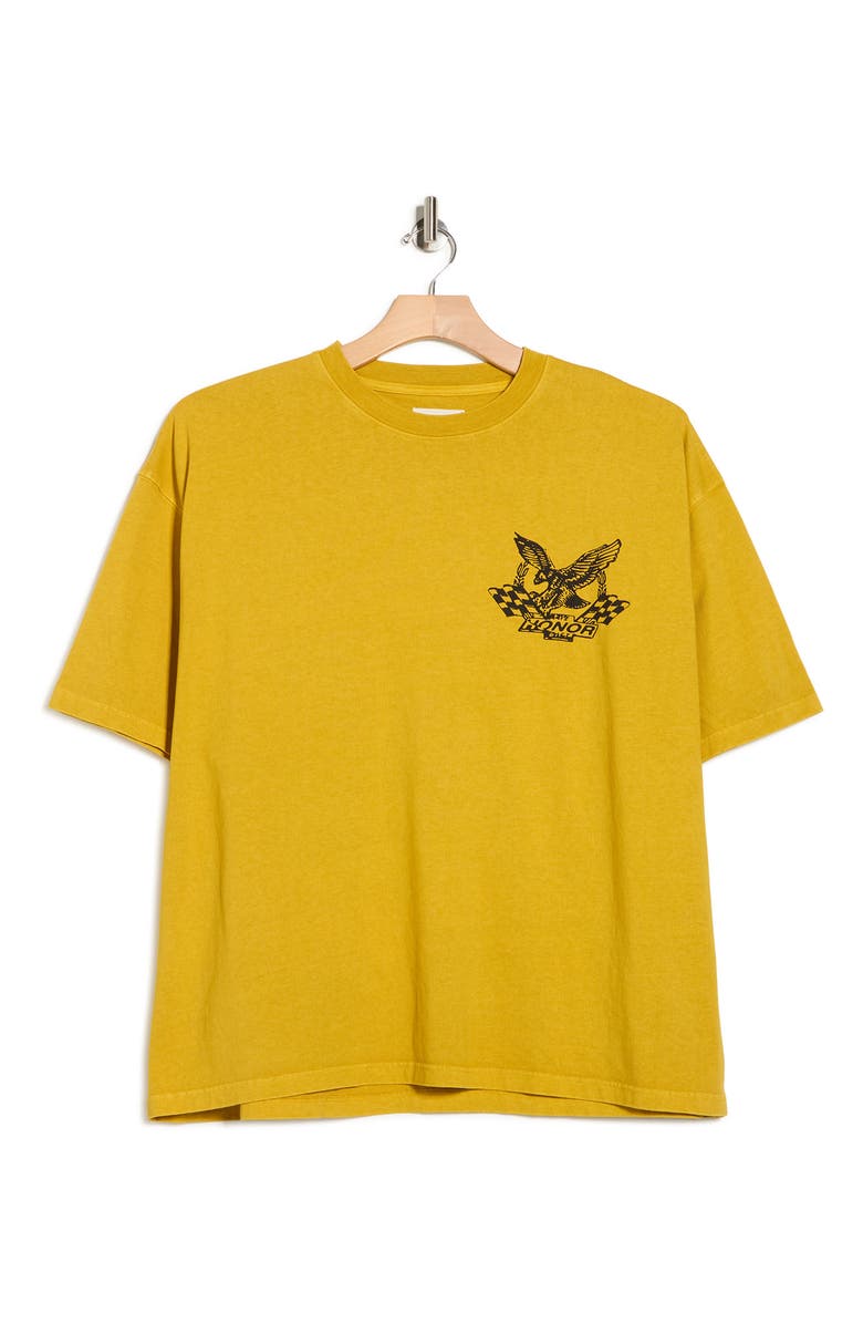 HONOR THE GIFT Motor Oil Graphic T-Shirt, Alternate, color, Yellow