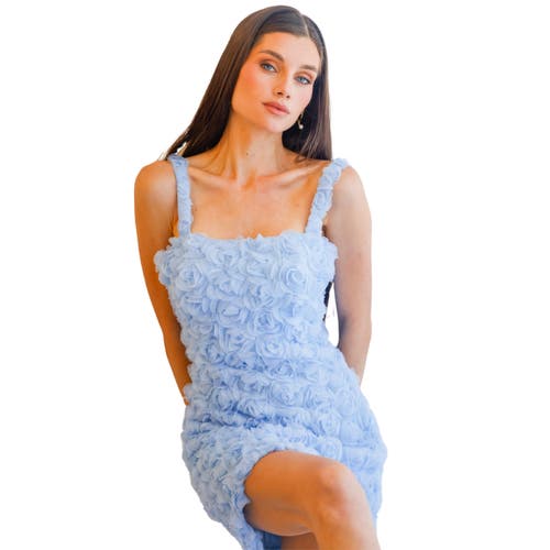 AKALIA AKALIA MELVINA 3D FLORAL MINI DRESS