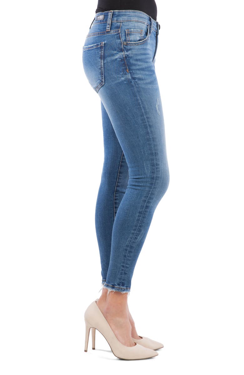 KUT from the Kloth Connie Ripped Ankle Skinny Jeans, Alternate, color, 